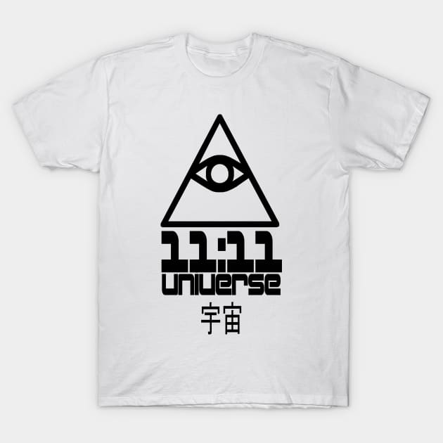 Synchronicity - 11:11 - Universe - Eye of Providence - All Seeing Eye T-Shirt by DazzlingApparel